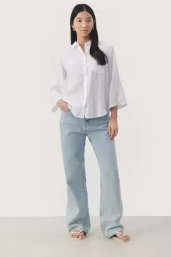 New - Cindie paitapusero, bright white Paidat Ja Topit