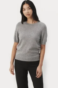 Online - Everlotta cashmere neule, grey melange Neuleet Ja Neuletakit|Uutuudet