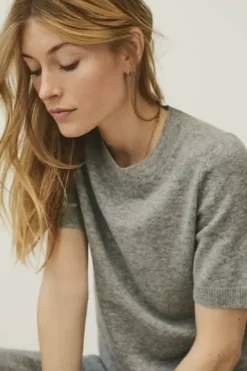 Online - Everlotta cashmere neule, grey melange Neuleet Ja Neuletakit|Uutuudet