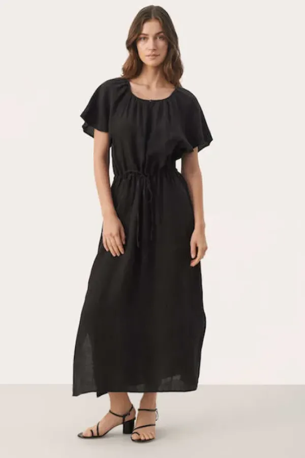 Best - Geoline pellavamekko, black Mekot Ja Hameet