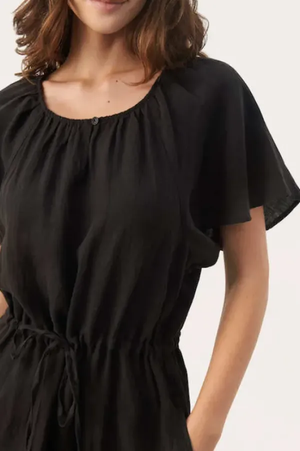 Best - Geoline pellavamekko, black Mekot Ja Hameet