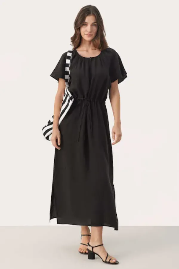 Best - Geoline pellavamekko, black Mekot Ja Hameet