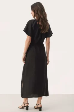 Best - Geoline pellavamekko, black Mekot Ja Hameet