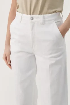 Online - Gianni housut, bright white Farkut Ja Housut