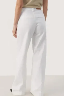 Online - Gianni housut, bright white Farkut Ja Housut