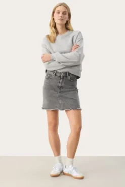 Best - Jenice farkkuhame, grey denim Mekot Ja Hameet