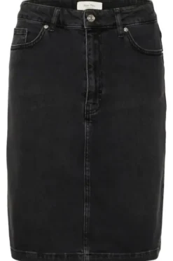 Discount - Leja farkkuhame, washed black denim Mekot Ja Hameet