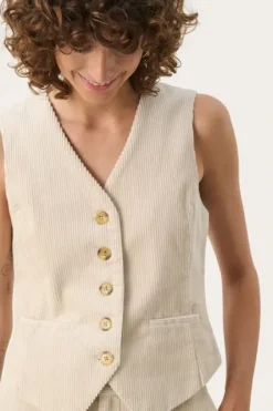 New - Linka liivi vakosamettia, french oak Bleiserit Ja Liivit