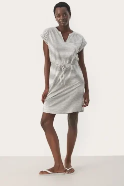 New - Mabels mekko, black stripe Mekot Ja Hameet