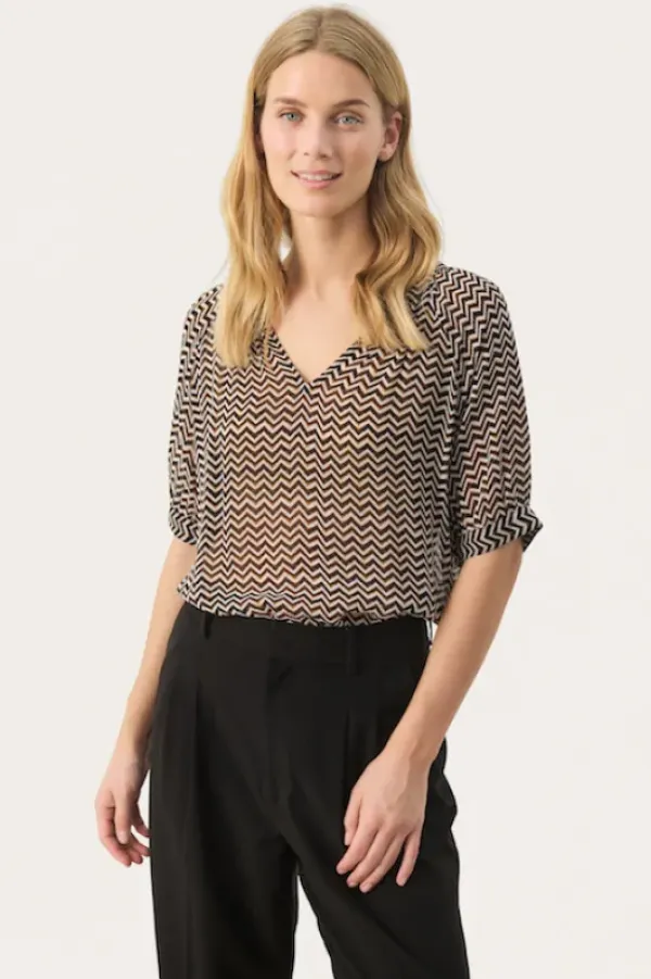 Sale - Popsy pusero, black zig zag Paidat Ja Topit