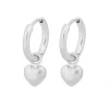 Hot - Heart Huggies korvakorut, hopea Korvakorut