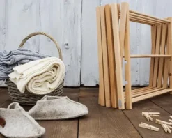 - puinen pyykkiteline, korkea Kodinhoito|Säilytys