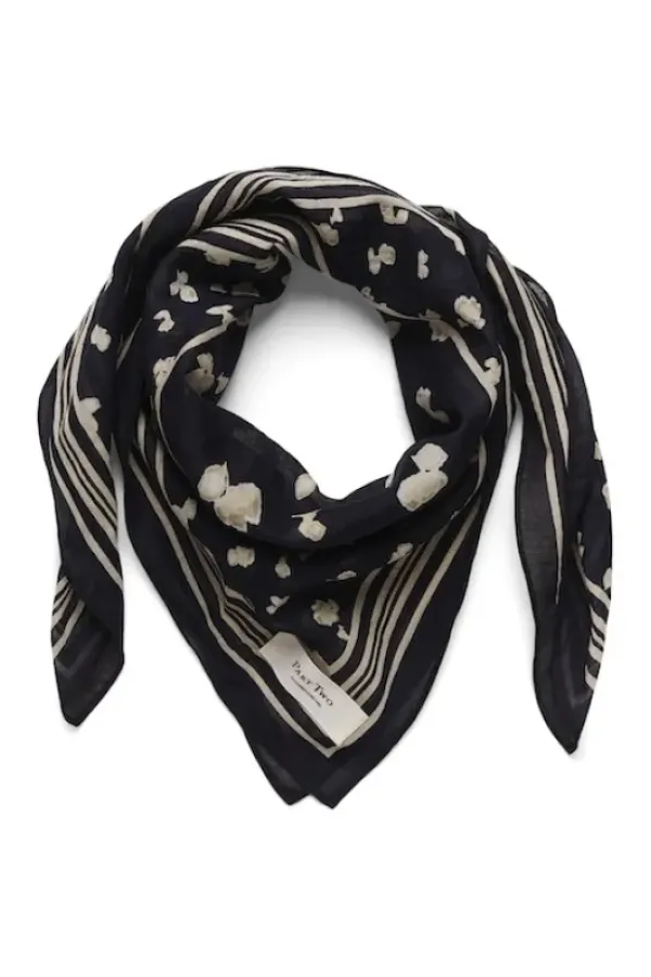 Hot Phi huivi, navy blurred flower Huivit Ja Kaulurit