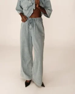 New Pompon farkut, skye blue Farkut Ja Housut|Uutuudet