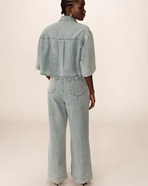 New Pompon farkut, skye blue Farkut Ja Housut|Uutuudet