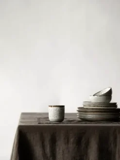 Pöytäliina pellavaa 145x270, taupe Keittiötekstiilit