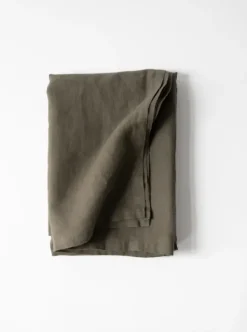Pöytäliina pellavaa 145x270, taupe Keittiötekstiilit