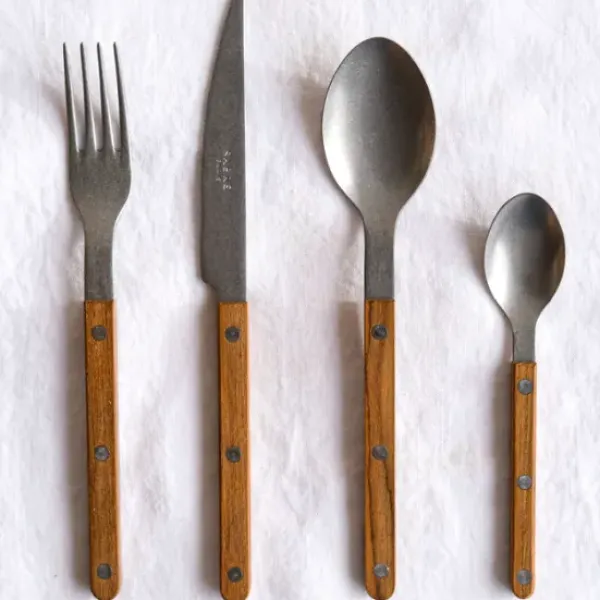 Hot - ruokahaarukka, teak Tarjoilu Ja Ottimet