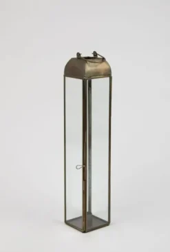 Outlet Samos lyhty brown, large Kynttilät Ja Lyhdyt