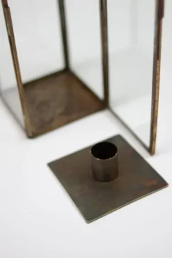 Outlet Samos lyhty brown, large Kynttilät Ja Lyhdyt