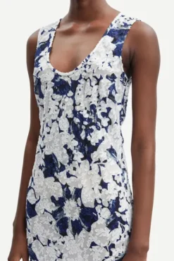 Online - Alina mekko, Flora blue Mekot Ja Hameet