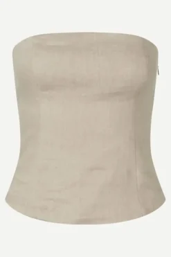 New - Saelynn toppi pellavaa, chinchilla Paidat Ja Topit