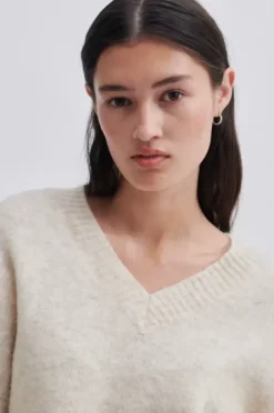 Sale - Brook neule Loose V-Neck, brazilian sand Neuleet Ja Neuletakit