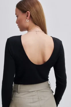 Online - Matima Open Back paita, musta Paidat Ja Topit