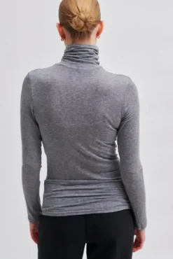 Outlet - Matima poolopaita, grey melange Paidat Ja Topit