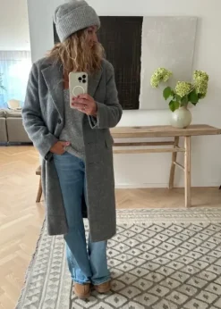 Best Sera villakangastakki, grey melange Ulkotakit Ja -Liivit|Uutuudet