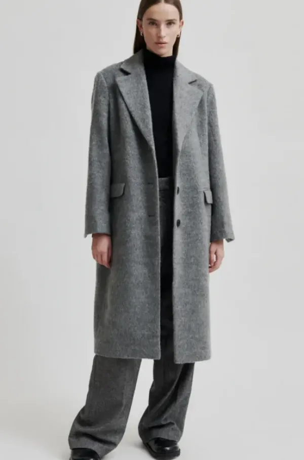 Best Sera villakangastakki, grey melange Ulkotakit Ja -Liivit|Uutuudet