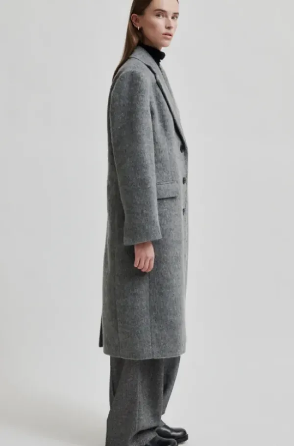 Best Sera villakangastakki, grey melange Ulkotakit Ja -Liivit|Uutuudet