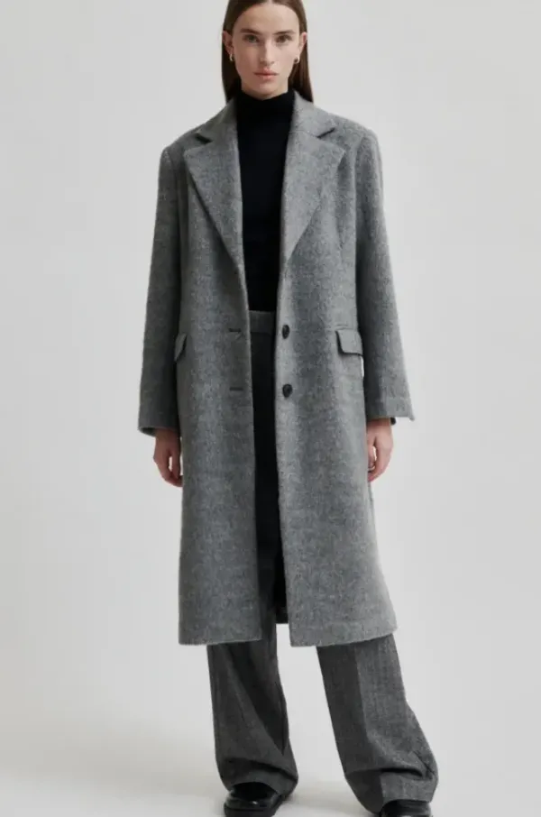 Best Sera villakangastakki, grey melange Ulkotakit Ja -Liivit|Uutuudet