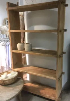 Clearance - kapea hylly #704, natural Vanhat Puuhuonekalut