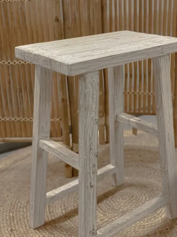 Online – korkea jakkara #656 off white Vanhat Puuhuonekalut