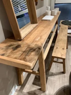 Online – pitkä sivupöytä #849, natural Vanhat Puuhuonekalut