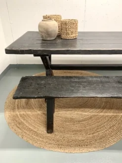 Hot – pitkä penkki #810, black Vanhat Puuhuonekalut