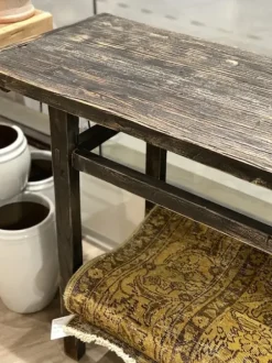 Best - pitkä sivupöytä hyllyllä #722, black Vanhat Puuhuonekalut