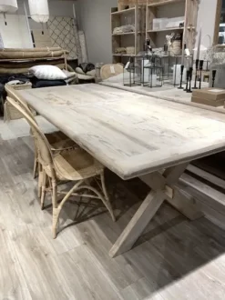 Online - ruokapöytä 240cm, natural #901 Vanhat Puuhuonekalut