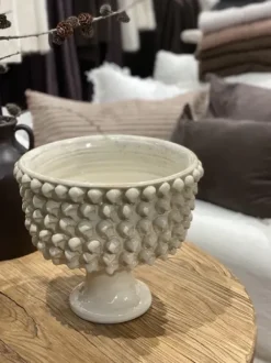 Clearance Solanto koristekulho suuri Ø33cm, beige Ruukut Ja Maljakot