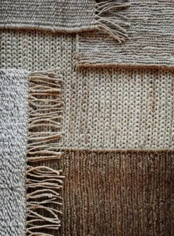 Sale - hamppumatto hapsuilla 80x150, tie mix Matot