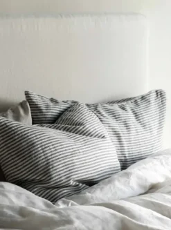 New - pellavaiset raitatyynyliinat 2kpl, grey/white 50x60 Sisustustyynyt|Sisustustyynyt