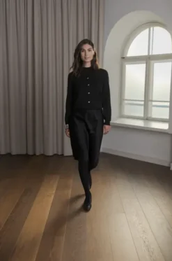 Tiana polvipituinen satiinihame, black Mekot Ja Hameet|Juhlavaatteet