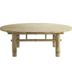 Sale - bambuinen pyöreä sohvapöytä 100cm Bambupöydät