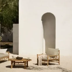 Sale - bambuinen pyöreä sohvapöytä 100cm Bambupöydät