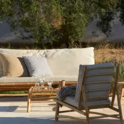 New - bambutuoli 55cm RUNKO Bambusohvat Ja -Tuolit|Piha Ja Terassi