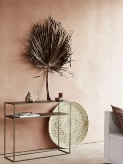 Online - metallinen konsolipöytä 35x100, honeygold Muut Huonekalut