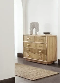 Online - Palma rottinkilaatikosto leveä, 5 laatikkoa Rottinkihuonekalut