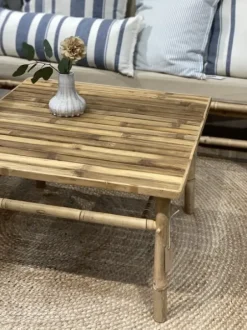 New bambupöytä 70x70x45 cm Bambupöydät|Piha Ja Terassi