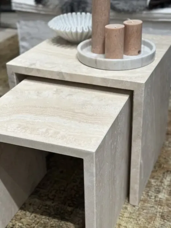New Travertin pöytä 35cm Muut Huonekalut